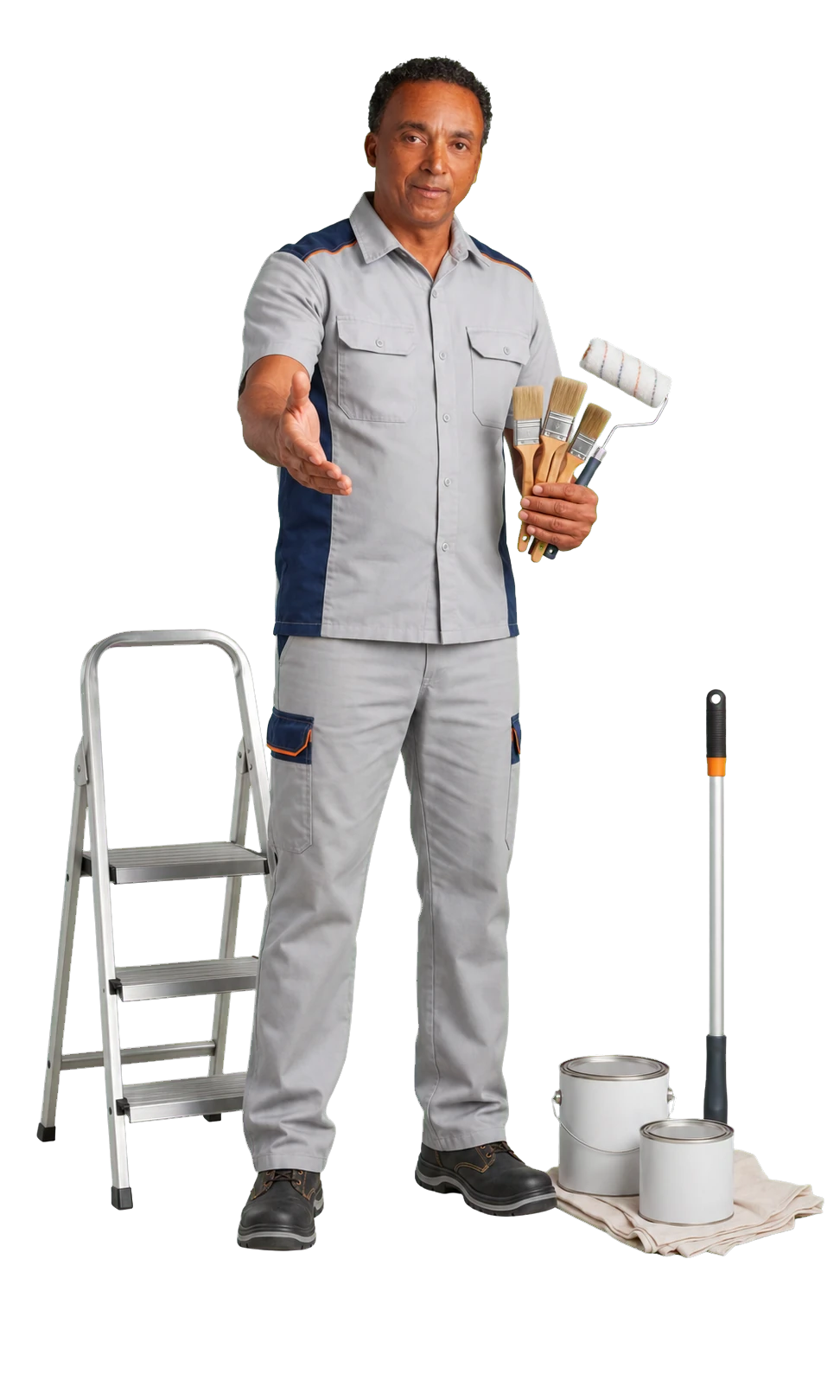 Manoel da MVF Pinturas pronto para atender